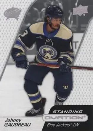 2023-24 Upper Deck Ovation - Standing Ovation #48 - Johnny Gaudreau - Columbus Blue Jackets