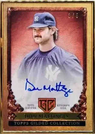 2023 Topps Gilded Collection - Gallery of Gold Autographs Ruby #GOG-DMA - Don Mattingly - New York Yankees
