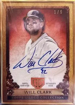 2023 Topps Gilded Collection - Gallery of Gold Autographs Ruby #GOG-WC - Will Clark - San Francisco Giants