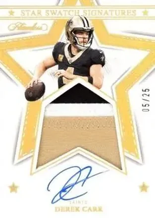 2023 Panini Flawless - Star Swatch Signatures #SS-DCA - Derek Carr - New Orleans Saints