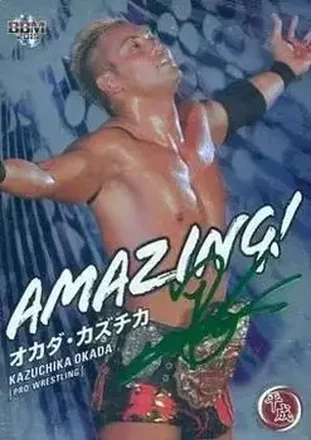 2019 BBM Sports Trading Card Heisei - Amazing! Green Foil Signature #A13 - Kazuchika Okada