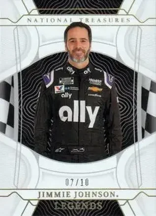 2022 Panini National Treasures - Holo Gold #65 - Jimmie Johnson - Hendrick Motorsports