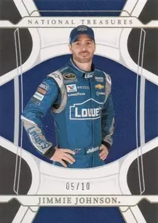 2022 Panini National Treasures - Holo Gold #97 - Jimmie Johnson - Hendrick Motorsports