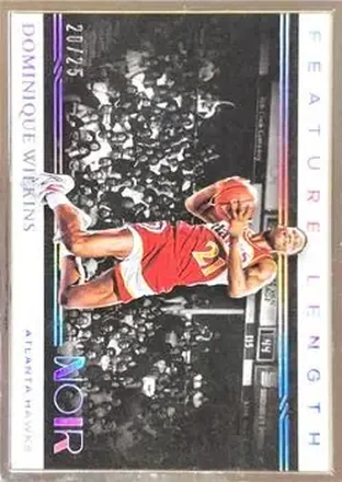 2020-21 Panini Noir #268 - Dominique Wilkins - Atlanta Hawks