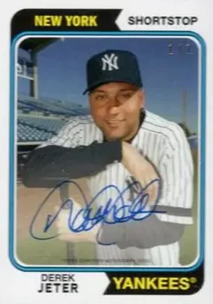 2019 Topps Transcendent Collection - Derek Jeter Through the Years Autographs #DJ-1974 - Derek Jeter - New York Yankees