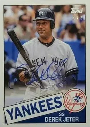 2019 Topps Transcendent Collection - Derek Jeter Through the Years Autographs #DJ-1985 - Derek Jeter - New York Yankees