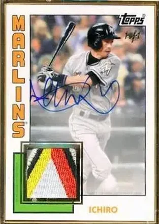 2019 Topps Transcendent Collection - Autograph Patches #AP-IS - Ichiro - Miami Marlins