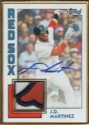 2019 Topps Transcendent Collection - Autograph Patches #AP-JM - J.D. Martinez - Boston Red Sox