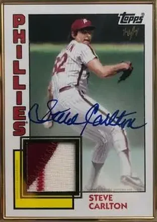 2019 Topps Transcendent Collection - Autograph Patches #AP-SC - Steve Carlton - Philadelphia Phillies