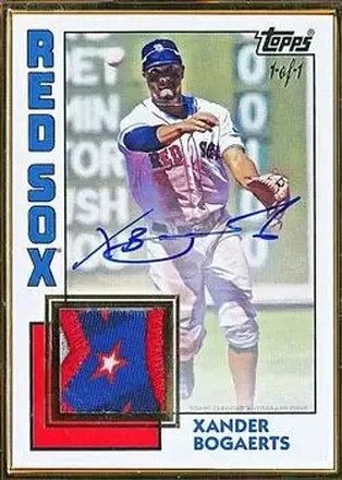 2019 Topps Transcendent Collection - Autograph Patches #AP-XB - Xander Bogaerts - Boston Red Sox