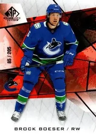 2021-22 SP Game Used - Red Fragment #69 - Brock Boeser - Vancouver Canucks