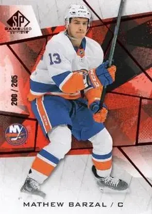 2021-22 SP Game Used - Red Fragment #80 - Mathew Barzal - New York Islanders