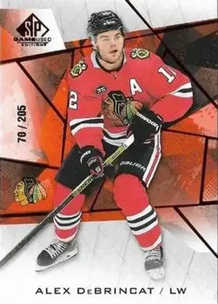 2021-22 SP Game Used - Red Fragment #85 - Alex DeBrincat - Chicago Blackhawks