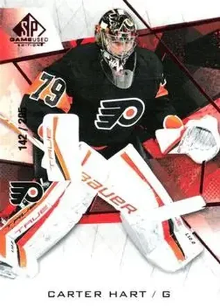 2021-22 SP Game Used - Red Fragment #89 - Carter Hart - Philadelphia Flyers