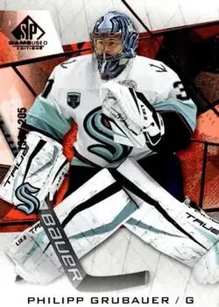 2021-22 SP Game Used - Red Fragment #97 - Philipp Grubauer - Seattle Kraken