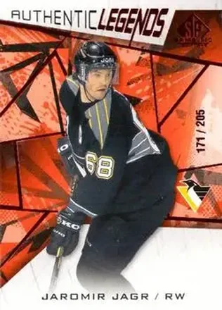 2021-22 SP Game Used - Red Fragment #103 - Jaromir Jagr - Pittsburgh Penguins
