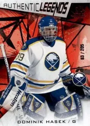 2021-22 SP Game Used - Red Fragment #105 - Dominik Hasek - Buffalo Sabres