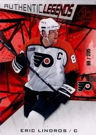 2021-22 SP Game Used - Red Fragment #116 - Eric Lindros - Philadelphia Flyers