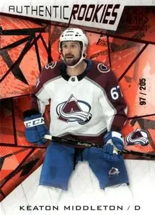 2021-22 SP Game Used - Red Fragment #127 - Keaton Middleton - Colorado Avalanche