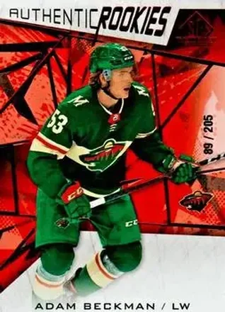 2021-22 SP Game Used - Red Fragment #131 - Adam Beckman - Minnesota Wild