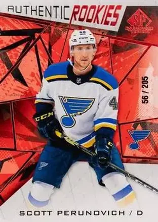 2021-22 SP Game Used - Red Fragment #139 - Scott Perunovich - St. Louis Blues