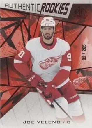 2021-22 SP Game Used - Red Fragment #153 - Joe Veleno - Detroit Red Wings