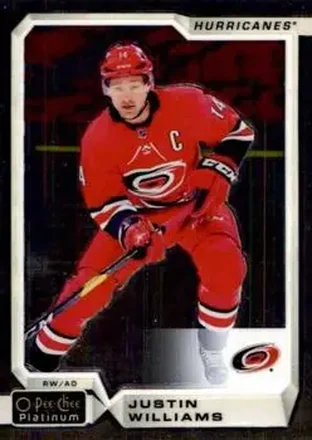 2018-19 O-Pee-Chee Platinum #16 - Justin Williams - Carolina Hurricanes