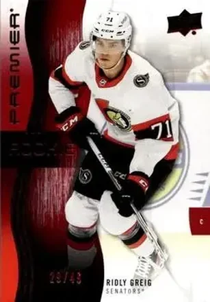 2023-24 Upper Deck Premier - Ruby #127 - Ridly Greig - Ottawa Senators