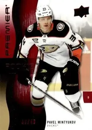 2023-24 Upper Deck Premier - Ruby #141 - Pavel Mintyukov - Anaheim Ducks