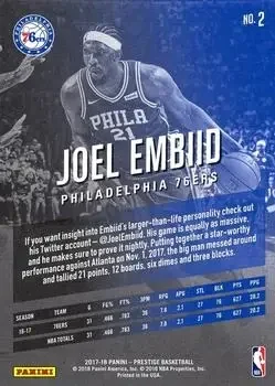 Back of Joel Embiid