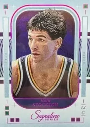 2025-26 Panini Signature Series - Fuchsia #70 - John Stockton - Utah Jazz