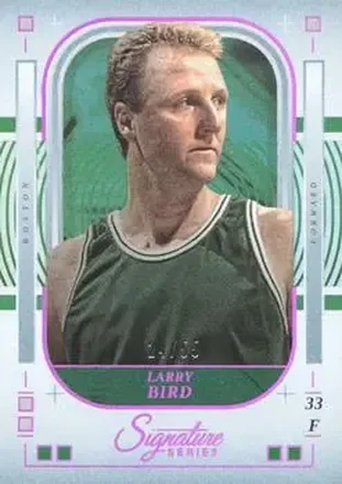 2025-26 Panini Signature Series - Fuchsia #88 - Larry Bird - Boston Celtics