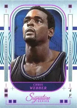 2025-26 Panini Signature Series - Fuchsia #95 - Chris Webber - Sacramento Kings