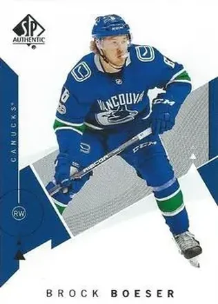 2018-19 SP Authentic #3 - Brock Boeser - Vancouver Canucks
