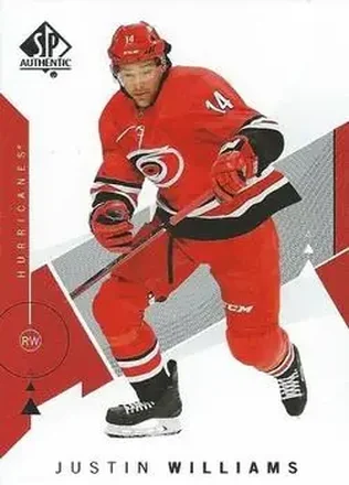 2018-19 SP Authentic #19 - Justin Williams - Carolina Hurricanes