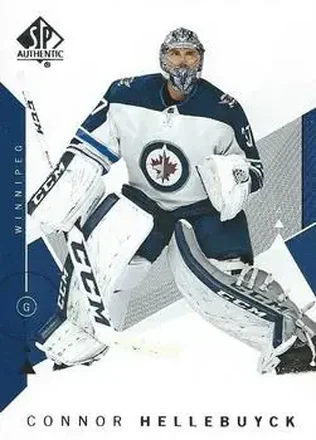 2018-19 SP Authentic #28 - Connor Hellebuyck - Winnipeg Jets