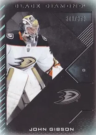 2021-22 Upper Deck Black Diamond #BDB-JG - John Gibson - Anaheim Ducks
