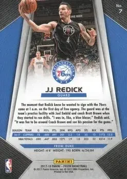 Back of JJ Redick