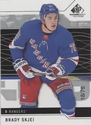 2018-19 SP Game Used #58 - Brady Skjei - New York Rangers