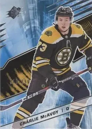 2018-19 SPx #14 - Charlie McAvoy - Boston Bruins