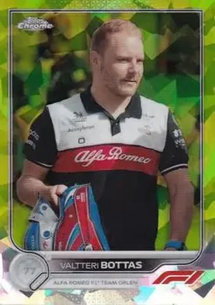 2022 Topps Chrome Sapphire Edition Formula 1 - Chartreuse #58 - Valtteri Bottas - Alfa Romeo Racing Orlen
