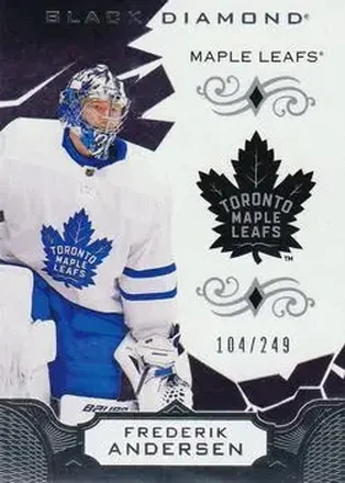 2018-19 Upper Deck Black Diamond #BDB-FA - Frederik Andersen - Toronto Maple Leafs