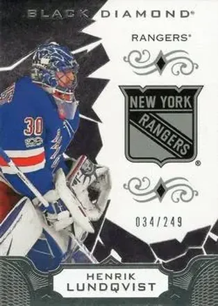 2018-19 Upper Deck Black Diamond #BDB-HL - Henrik Lundqvist - New York Rangers
