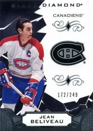 2018-19 Upper Deck Black Diamond #BDB-JB - Jean Beliveau - Montreal Canadiens