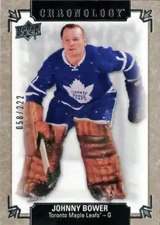 2018-19 Upper Deck Chronology #1 - John Bower - Toronto Maple Leafs