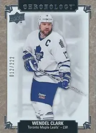 2018-19 Upper Deck Chronology #3 - Wendel Clark - Toronto Maple Leafs