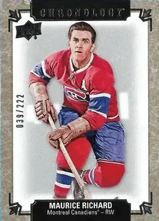 2018-19 Upper Deck Chronology #9 - Maurice Richard - Montreal Canadiens
