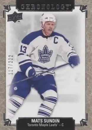 2018-19 Upper Deck Chronology #13 - Mats Sundin - Toronto Maple Leafs