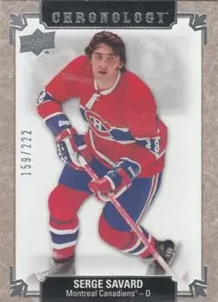 2018-19 Upper Deck Chronology #18 - Serge Savard - Montreal Canadiens