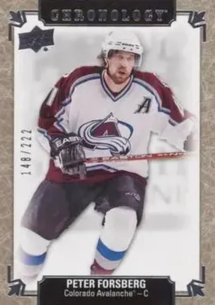 2018-19 Upper Deck Chronology #23 - Peter Forsberg - Colorado Avalanche